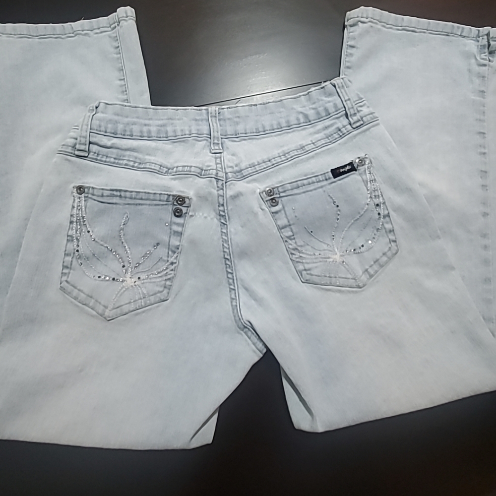 Angels blue jean capri
